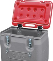 (obrázek pro) MOBIL-BOX pro skladování a přepravu nebezpečných materiálů 250 l, červený