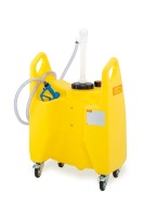 (obrázek pro) Čtyřkolový zavlažovací vozík 150 l AQUA s ruční pumpou