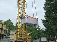 CEMbox 250 l, pro jeřáb, šedo-oranžový