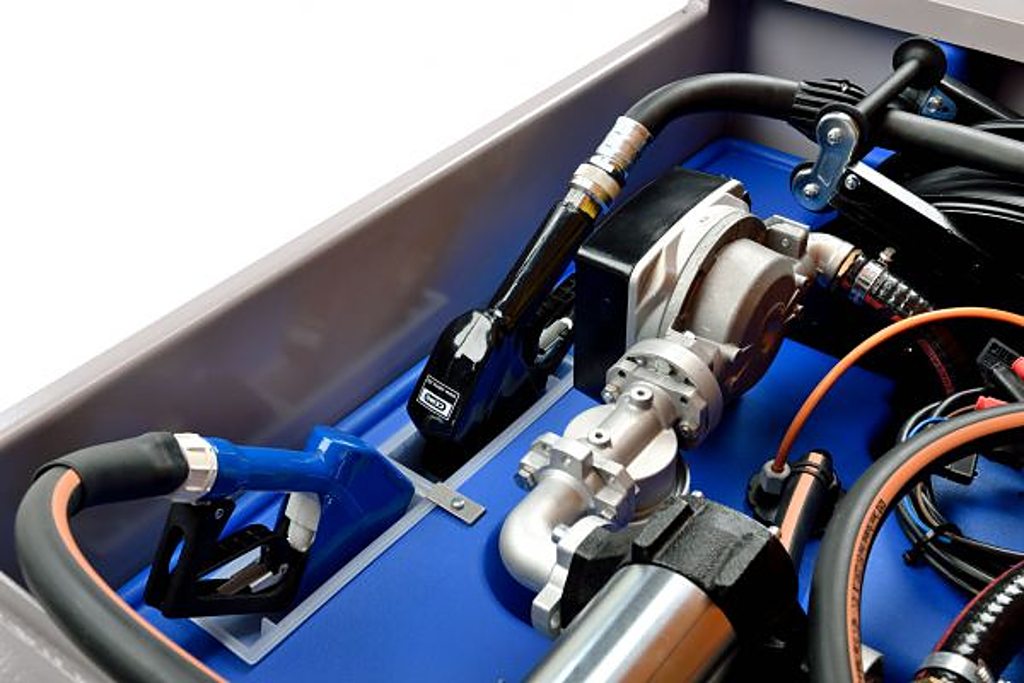 Mobilní nádrž na naftu/AdBlue 980/200 litrů DT Mobil PRO ST COMBI PREMIUM, 12V - Kliknutím na obrázek zavřete