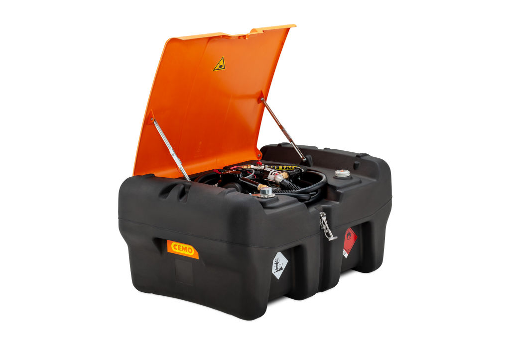 (obrázek pro) Mobilní nádrž na benzín 330 litrů čerpadlo 12V 25 l/min BASIC
