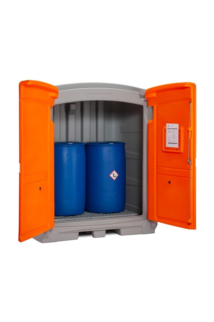 (obrázek pro) Depot na nebezpečné látky pro 220/2 – 2 sudy 220 l – z polyethylenu 