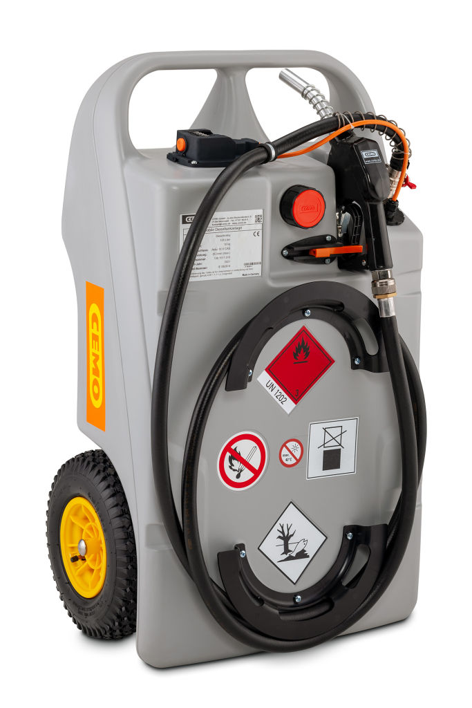 (obrázek pro) Vozík na naftu 60 l, čerpadlo CENTRI SP 30 12V, bez CAS AKU