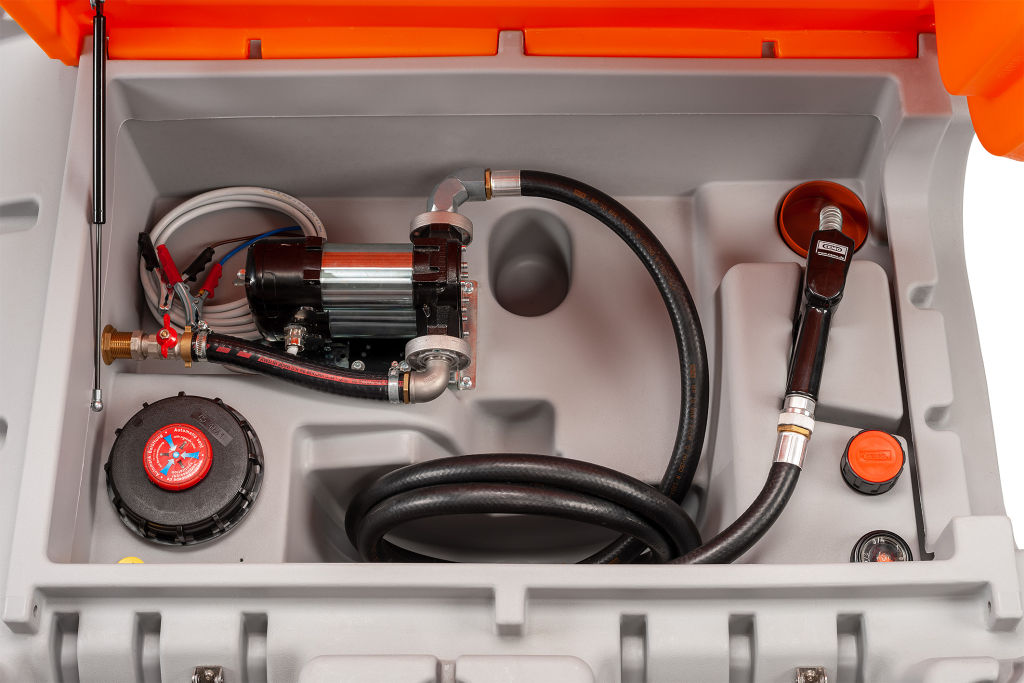 (obrázek pro) Mobilní dvouplášťová nádrž na naftu CUBE Mobil 980 l, BASIC, 12V