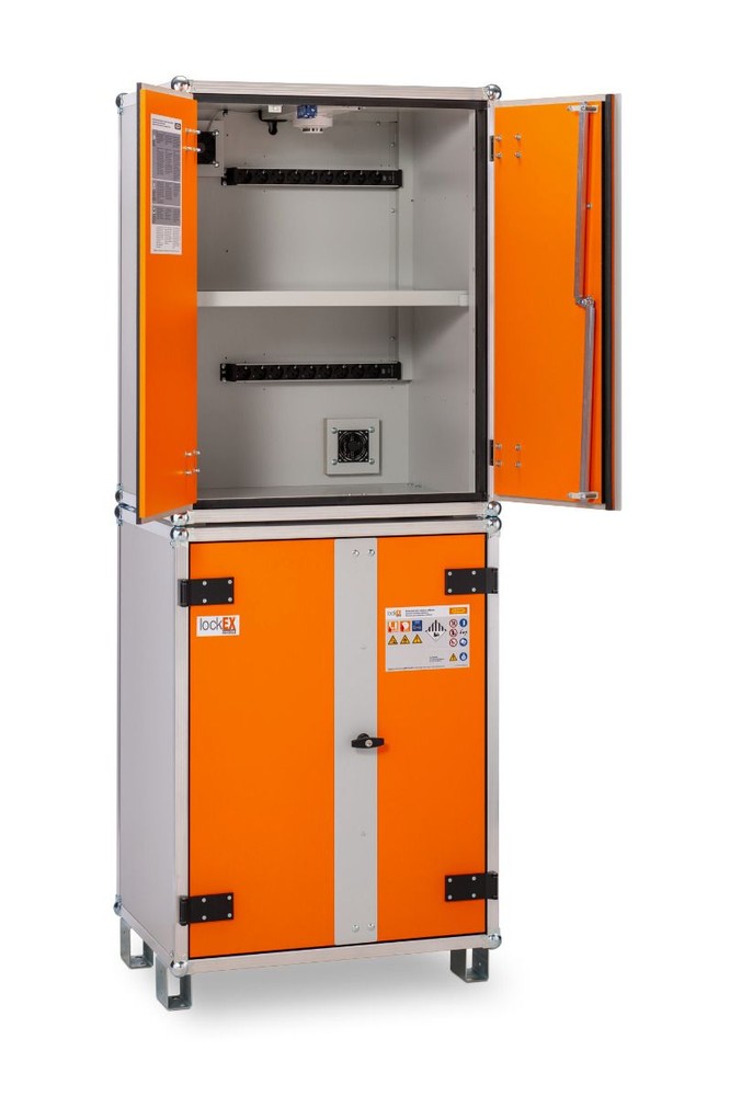 (obrázek pro) Skříň pro nabíjení baterií 8/20 Premium 400 V - 3 fáze, lockEX, nožičky