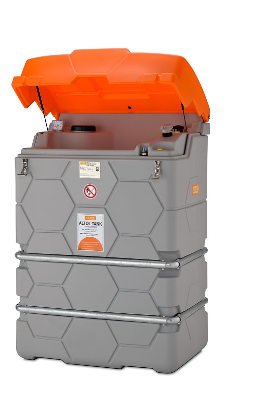 (obrázek pro) CUBE-nádrž exteriérová na použité oleje, s víkem 1500 l