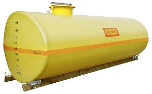 (obrázek pro) Sklolaminátová oválná cisterna, 8500 l 