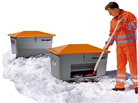 Zásobník na posyp Plus3 200 l, s otvorem, záruka 10 let